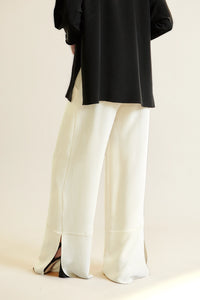 ROO PANT in Ivory Silk