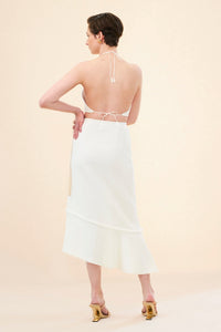 MARGIE SKIRT in White Cotton